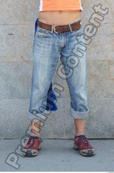 Leg Head Man Woman White Casual Jeans Slim Chubby Street photo references